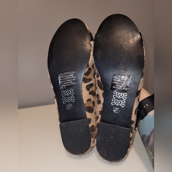 Abbey Dawn by Avril Lavigne MFP Leopard Ballerinas, VGUC, Size 37 - Picture 10 of 10